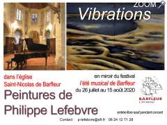 фотография de «Vibrations», exposition de peinture de Philippe Lefebvre en écho au festival musical de Barfleur 